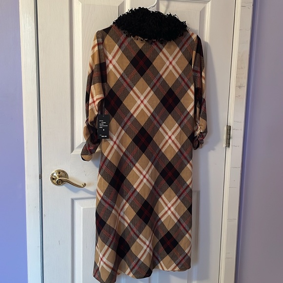Plaid soft dress size S with removable scarf - Picture 8 of 8